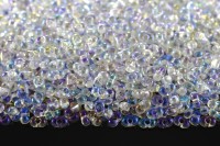 Бисер чешский PRECIOSA Фарфаль 2х4мм, 58205 прозрачный радужный, 50г