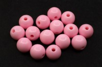 ОПТ Бусины акриловые круглые 10мм, отверстие 2мм, цвет розовый, 530-045, 500 грамм