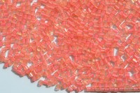 Бисер китайский рубка размер 11/0, цвет 0311 желтый, розовая линия внутри, 450г