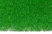 Бисер чешский PRECIOSA круглый 10/0 01161 зеленый прозрачный, 1 сорт, 50г