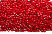 Бисер чешский PRECIOSA Богемский граненый, рубка 9/0 93190 красный непрозрачный, около 10 грамм