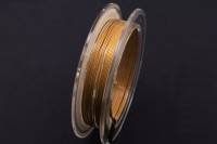 Ювелирный тросик Flex-rite 49 strand, толщина 0,6мм, цвет золотой, 24Kt Gold Plate, 1017-098, катушка 3,05м