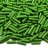 Бисер японский Miyuki Bugle стеклярус 6мм #0411 зеленый, непрозрачный, 10 грамм - Бисер японский Miyuki Bugle стеклярус 6мм #0411 зеленый, непрозрачный, 10 грамм