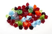 Бусины МИКС №013 Preciosa, ассорти цветов, стеклянные, 25г (около 22шт)