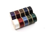 Нить для бисера NYMO MIX2, размер D, длина около 59м, ассорти цветов, нейлон, 1030-079, 1 набор (10 катушек)