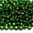 Бисер чешский PRECIOSA круглый 3/0 57120 зеленый, серебряная линия внутри, 50 грамм - Бисер чешский PRECIOSA круглый 3/0 57120 зеленый, серебряная линия внутри, 50 грамм