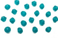 Бусины биконусы хрустальные 4мм, цвет BLUE ZIRCON MATT, 746-049, 20шт