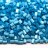 Сатиновая рубка размер 11/0, цвет 0043 голубой непрозрачный, 450г - Сатиновая рубка размер 11/0, цвет 0043 голубой непрозрачный, 450г