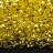Бисер чешский PRECIOSA кубический 2х2мм 78651 желтый, серебряная линия внутри, 50г - Бисер чешский PRECIOSA кубический 2х2мм 78651 желтый, серебряная линия внутри, 50г