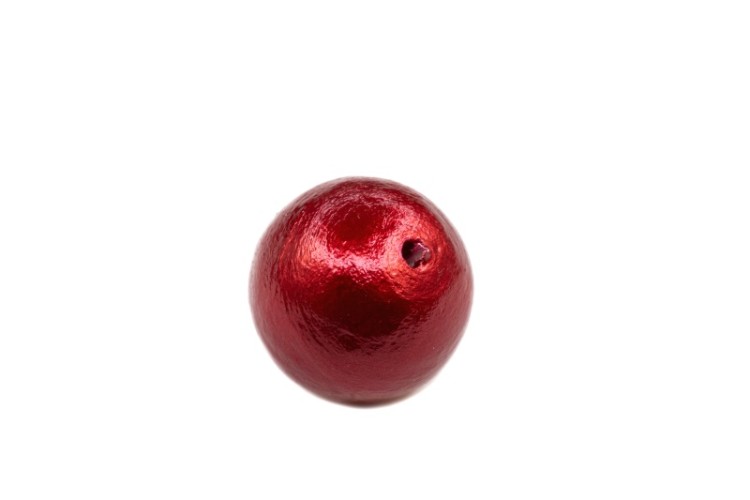 Хлопковый жемчуг Miyuki Cotton Pearl 14мм, цвет Red, 744-050, 1шт Хлопковый жемчуг Miyuki Cotton Pearl 14мм, цвет Red, 744-050, 1шт