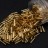 Бисер японский Miyuki Bugle стеклярус 6мм #0003 золото, серебряная линия внутри, 10 грамм - Бисер японский Miyuki Bugle стеклярус 6мм #0003 золото, серебряная линия внутри, 10 грамм