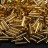 Бисер японский Miyuki Bugle стеклярус 6мм #0003 золото, серебряная линия внутри, 10 грамм - Бисер японский Miyuki Bugle стеклярус 6мм #0003 золото, серебряная линия внутри, 10 грамм