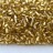 Бисер чешский PRECIOSA стеклярус 17020 3мм золотой, серебряная линия внутри, 50г - Бисер чешский PRECIOSA стеклярус 17020 3мм золотой, серебряная линия внутри, 50г