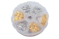 Набор фурнитуры для рукоделия, цвет золото/серебро, 01-01-15, 1уп