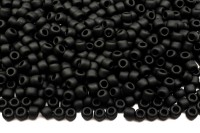 ОПТ Бисер японский TOHO круглый 11/0 #0049F черный, матовый непрозрачный, 250 грамм