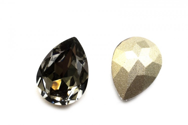 Кристалл Капля 18х13мм, цвет Black Diamond Premium, стекло, 26-070, 1шт Кристалл Капля 18х13мм, цвет Black Diamond Premium, стекло, 26-070, 1шт