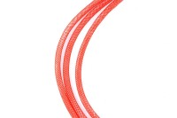 Ювелирная сетка, диаметр 4мм, цвет красный, пластик, 46-023, 1 метр