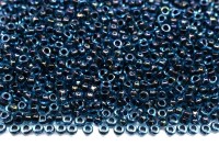 Бисер японский MIYUKI круглый 11/0 #0347 вода/темно-синий, радужный, окрашенный изнутри, 10 грамм