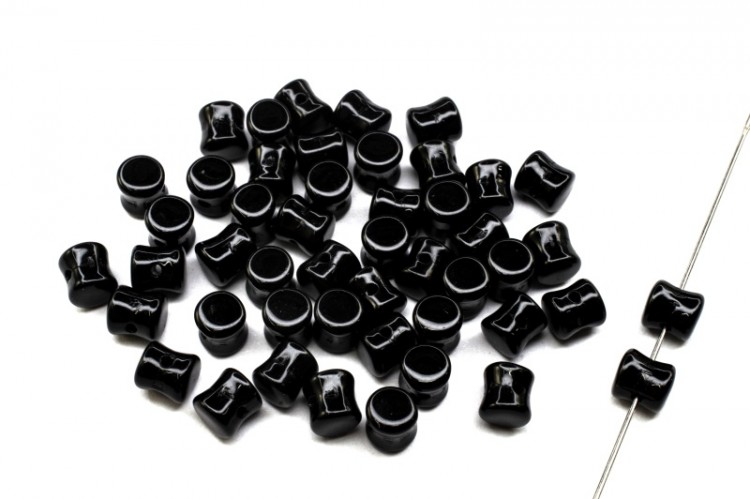 Бусины Pellet beads 6х4мм, отверстие 0,5мм, цвет 23980 черный непрозрачный, 732-007, 10г (около 60шт) Бусины Pellet beads 6х4мм, отверстие 0,5мм, цвет 23980 черный непрозрачный, 732-007, 10г (около 60шт)