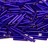 Бисер чешский PRECIOSA стеклярус 37100 15мм синий, серебряная линия внутри, 50г - Бисер чешский PRECIOSA стеклярус 37100 15мм синий, серебряная линия внутри, 50г