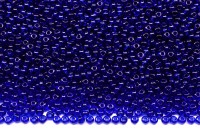 Бисер чешский PRECIOSA круглый 13/0 60300 синий прозрачный, около 25 грамм