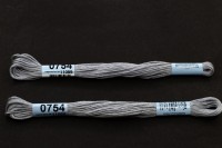 Мулине Gamma, цвет 0754 серо-голубой, хлопок, 8м, 1шт