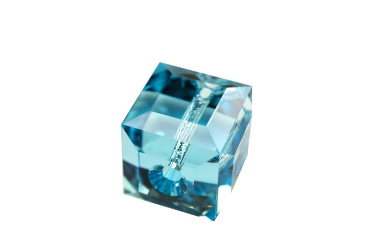 Бусина куб Swarovski 5601 #263 8мм Light Turquoise, 5601-8-263, 1шт Бусина куб Swarovski 5601 #263 8мм Light Turquoise, 5601-8-263, 1шт