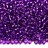 Бисер японский MIYUKI круглый 11/0 #1345 ярко-фиолетовый, серебряная линия внутри, 10 грамм - Бисер японский MIYUKI круглый 11/0 #1345 ярко-фиолетовый, серебряная линия внутри, 10 грамм