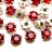 Шатоны Astra 6мм пришивные в оправе, цвет 11 красный/серебро, стекло/латунь, 62-039, 40шт - Шатоны Astra 6мм пришивные в оправе, цвет 11 красный/серебро, стекло/латунь, 62-039, 40шт