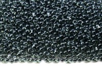 Бисер чешский PRECIOSA Фарфаль 2х4мм, 46010 серый прозрачный, блестящий, 50г