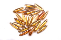 Бусины Thorn beads 5х16мм, цвет 00030/22500 оранжевый радужный, 719-042, около 10г (около 32шт)
