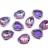 Кристалл Капля 14х10мм пришивной в оправе, цвет violet FL /платина, 43-245, 2шт - Кристалл Капля 14х10мм пришивной в оправе, цвет violet FL /платина, 43-245, 2шт