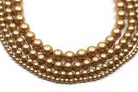 Жемчуг Swarovski 5810 #651 4мм Crystal Vintage Gold Pearl, 5810-4-651, 10шт