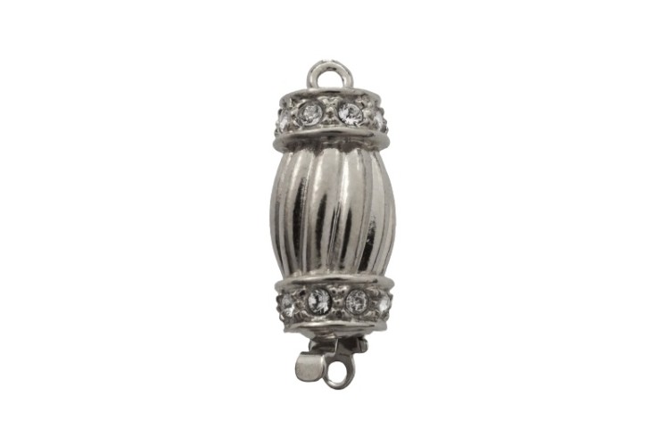 Замок-защелка 16х9мм Elegant elements, отверстие 1мм, сплав металлов, родий, 06-183, 1шт Замок-защелка 16х9мм Elegant elements, отверстие 1мм, сплав металлов, родий, 06-183, 1шт