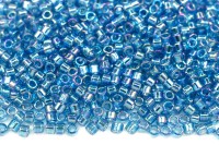 Бисер японский MIYUKI Delica цилиндр 11/0 DB-0177 аквамарин, прозрачный радужный, 5 грамм