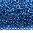 Бисер японский MIYUKI круглый 11/0 #0025 капри синий, серебряная линия внутри, 10 грамм - Бисер японский MIYUKI круглый 11/0 #0025 капри синий, серебряная линия внутри, 10 грамм