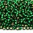 Бисер японский TOHO круглый 8/0 #0036F зеленый изумруд матовый, серебряная линия внутри, 10 грамм - Бисер японский TOHO круглый 8/0 #0036F зеленый изумруд матовый, серебряная линия внутри, 10 грамм