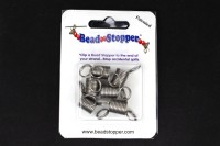Пружина-стоппер Bead Stopper для бусин 31х10х1.1мм, цвет платина, 1008-051, 1 уп (6 шт)