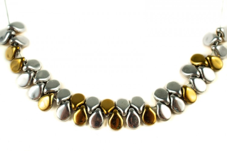 Бусины Pip beads 5х7мм, цвет 00030/98550 California Silver, 701-010, 5г (около 36шт) Бусины Pip beads 5х7мм, цвет 00030/98550 California Silver, 701-010, 5г (около 36шт)