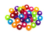 Бусины акриловые Цветок 10х10х4мм, отверстие 1мм, ассорти цветов, 540-055, 10г (около 35шт)