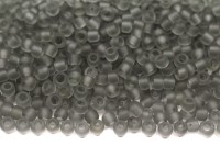 Бисер японский TOHO круглый 11/0 #0009F светло-серый, матовый прозрачный, 10 грамм