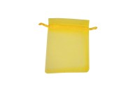 Сумочка из органзы подарочная 7х9см, цвет желтый, 36-012, 1шт