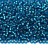 Бисер японский MIYUKI круглый 11/0 #0025F капри синий, матовый, серебряная линия внутри, 10 грамм - Бисер японский MIYUKI круглый 11/0 #0025F капри синий, матовый, серебряная линия внутри, 10 грамм