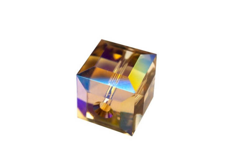 Бусина куб Swarovski 5601 #246 SHIMB 8мм Light Colorado Topaz Shimmer B, 5601-8-246-963, 1шт Бусина куб Swarovski 5601 #246 SHIMB 8мм Light Colorado Topaz Shimmer B, 5601-8-246-963, 1шт