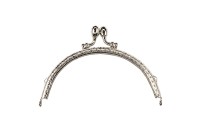 Фермуар (замок для сумочки) 127х85х11мм, цвет платина, железо, 1006-011, 1шт