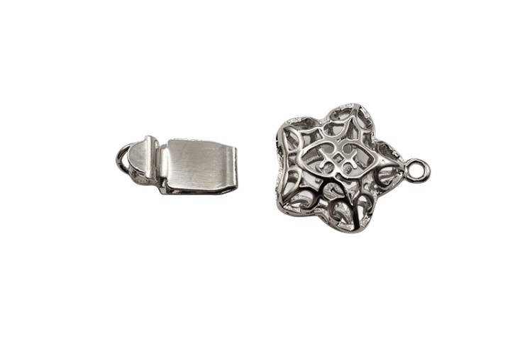 Замок-защелка Звезда 18х12х6мм, отверстие 2мм, цвет платина, латунь, 06-046, 1шт Замок-защелка Звезда 18х12х6мм, отверстие 2мм, цвет платина, латунь, 06-046, 1шт Замок-защелка Звезда 18х12х6мм, отверстие 2мм, цвет платина, латунь, 06-046, 1шт