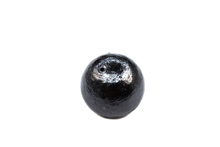 Хлопковый жемчуг Miyuki Cotton Pearl 14мм, цвет Black, 744-047, 1шт Хлопковый жемчуг Miyuki Cotton Pearl 14мм, цвет Black, 744-047, 1шт