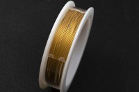 Ювелирный тросик Flex-rite 49 strand, толщина 0,45мм, цвет матовое золото, 1017-024, катушка 3,05м