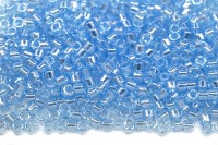 Бисер японский MIYUKI Delica цилиндр 11/0 DB-1890 небесно-голубой, глянцевый прозрачный, 5 грамм