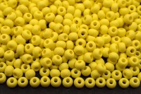 Бисер чешский PRECIOSA круглый 8/0 22m01 матовый светло-желтый, PermaLux, 50г